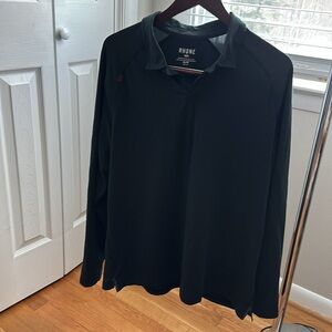 RJONE- Black long Sleeve Polo (XL)